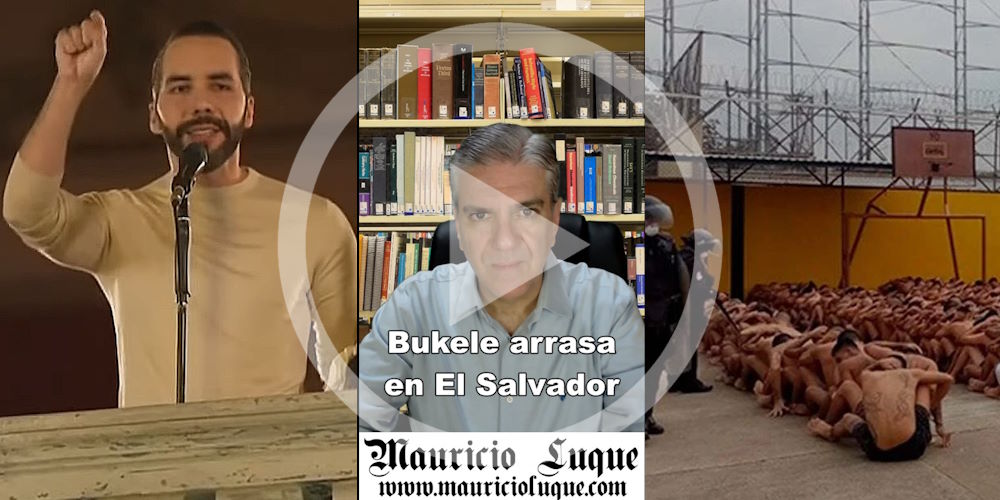 Cinco de cada seis salvadoreños han votado a favor de Nayib Bukele para que siga encarcelando con mano dura a las maras. El Salvador afronta una época de prosperidad libre de violencia que ha llenado de ilusión y esperanza a los salvadoreños.