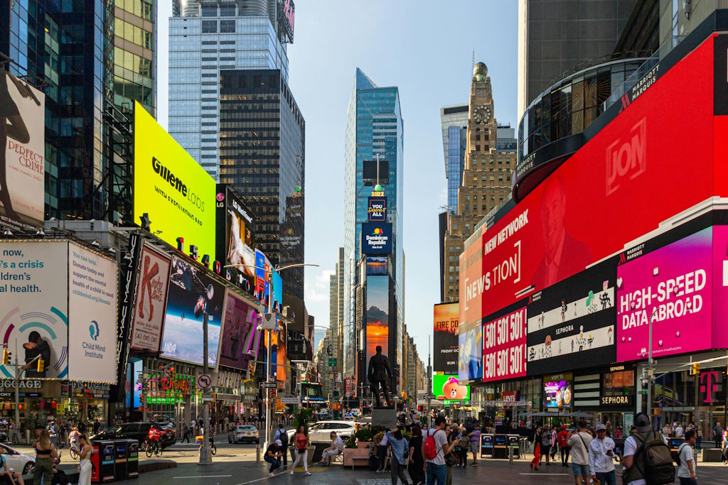 Publicidad en Times Square, Nueva York