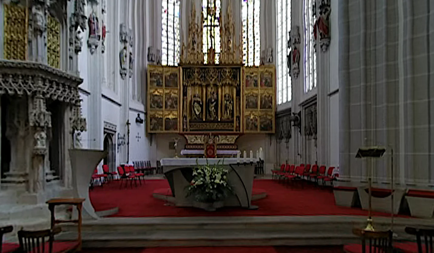Retablo de Santa Isabel en el altar mayor de la catedral de Košice