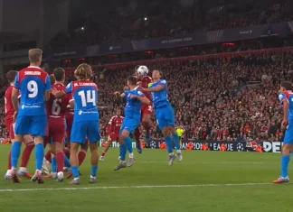 Gol del Liverpool para el 3-2 frente al Atlético de Madrid