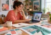 Composición editorial sobre diseño gráfico con Canva