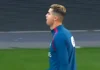 Cristiano Ronaldo durante el etrenamiento con la Selección de Portugal