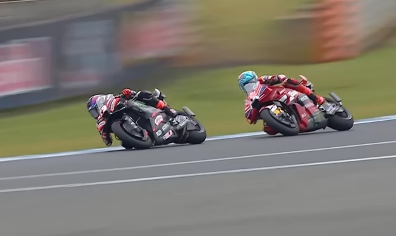 Jorge Martín y Marc Márquez disputando el gran premio de Australia en Phillip Island
