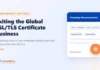 Nota de prensa anunciando que eMudhra deja el negocio de los certificados