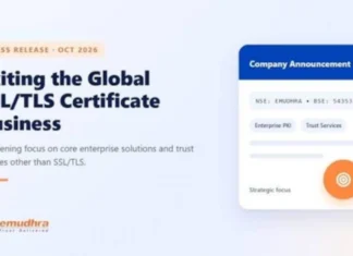eMudhra, indios siendo indios Nota de prensa anunciando que eMudhra deja el negocio de los certificados